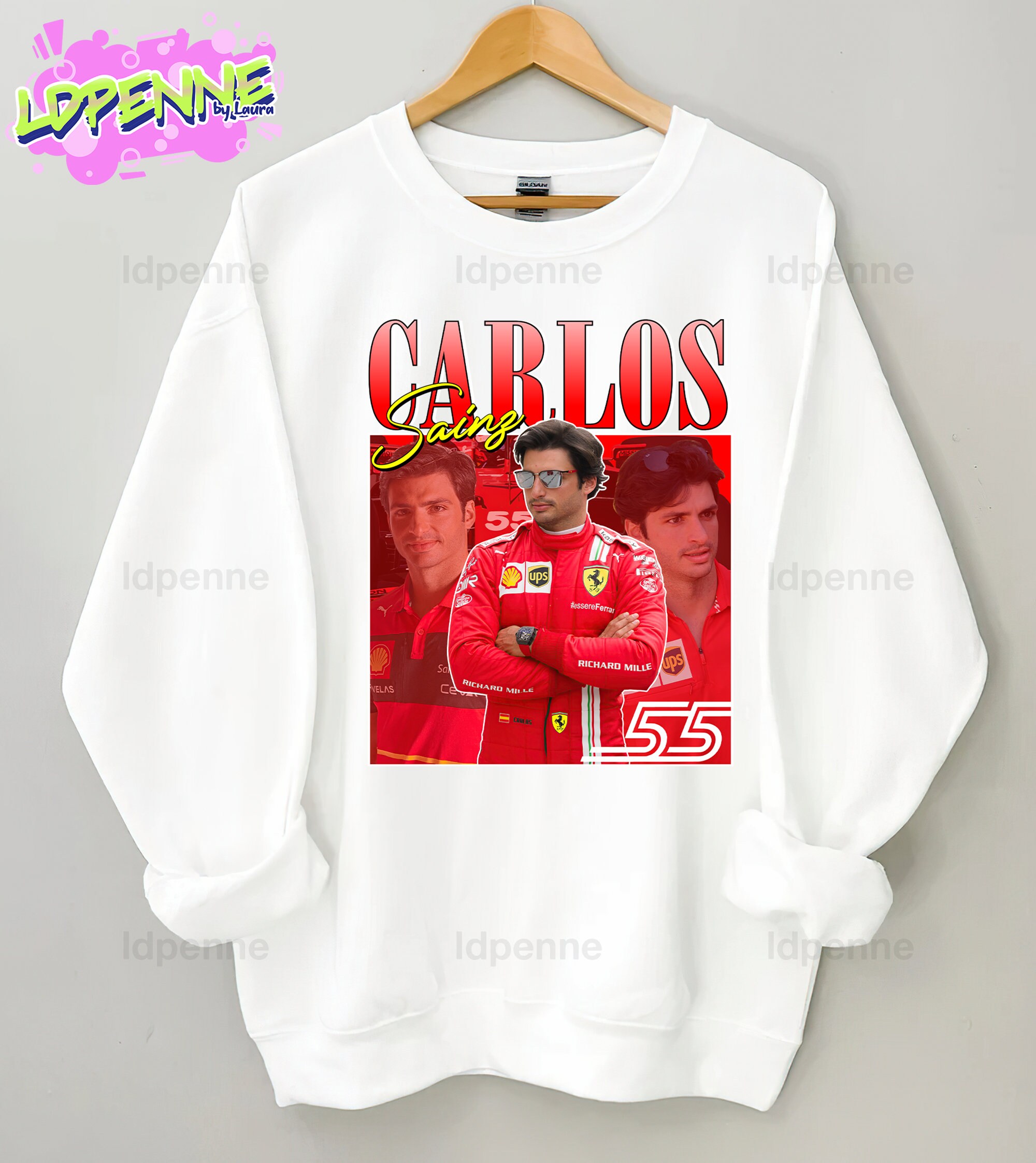 90's Vintage Style Carlos Sainz Racing Unisex T-Shirt 90's Vintage Style Carlos Sainz Racing Unisex T-Shirt