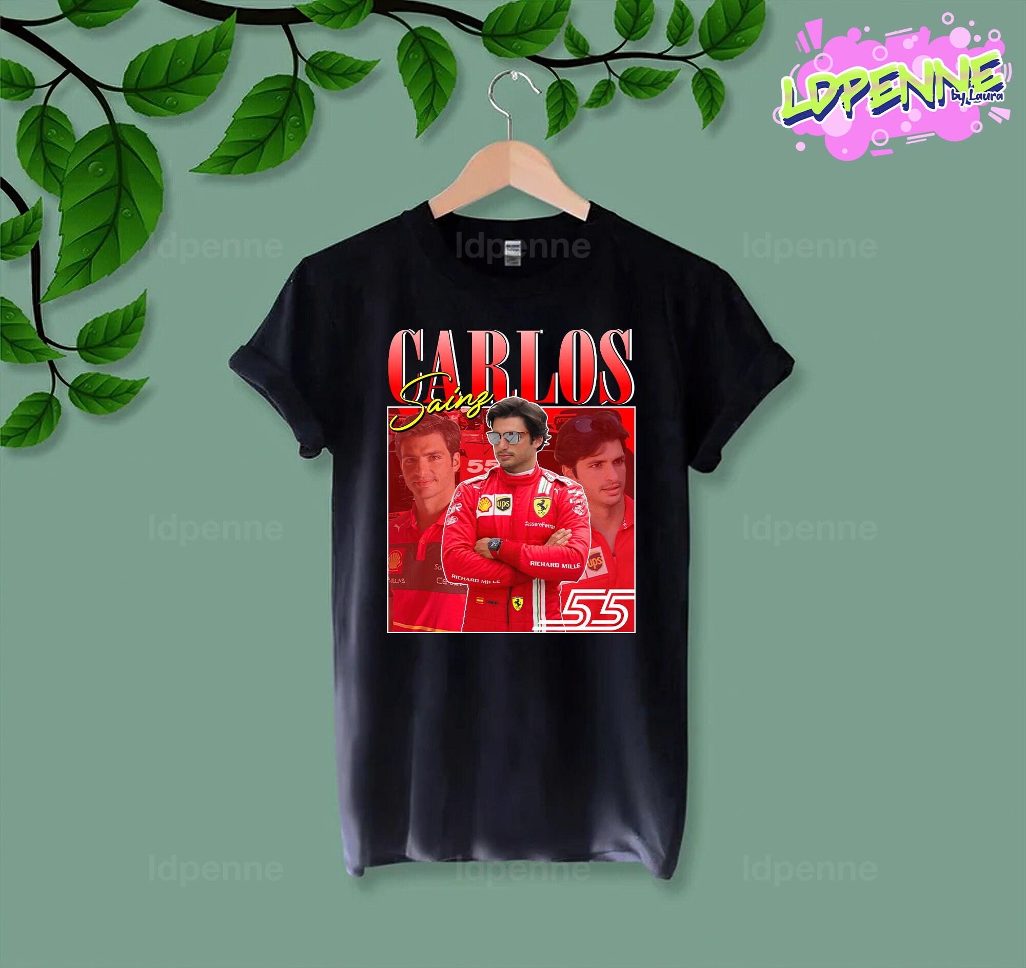90's Vintage Style Carlos Sainz Racing Unisex T-Shirt 90's Vintage Style Carlos Sainz Racing Unisex T-Shirt