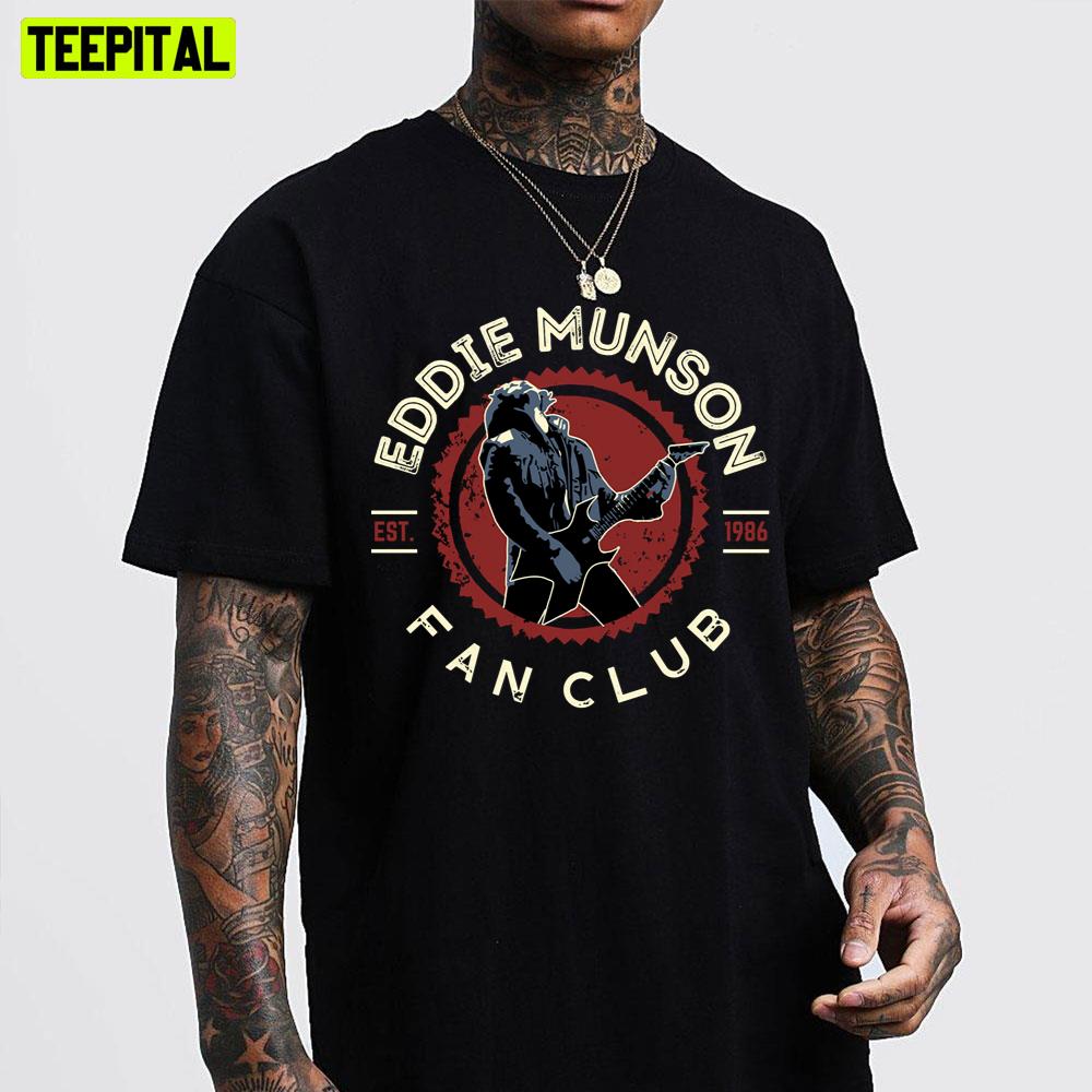 Eddie Munson Guitar Fan Club Est 1986 Stragner Things 4 Unisex T-Shirt Eddie Munson Guitar Fan Club Est 1986 Stragner Things 4 Unisex T-Shirt