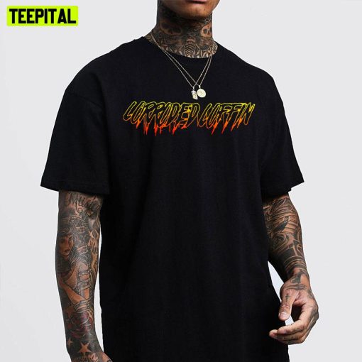 Gradient Corroded Coffin Eddie Munson Stranger Things 4 Unisex T-Shirt