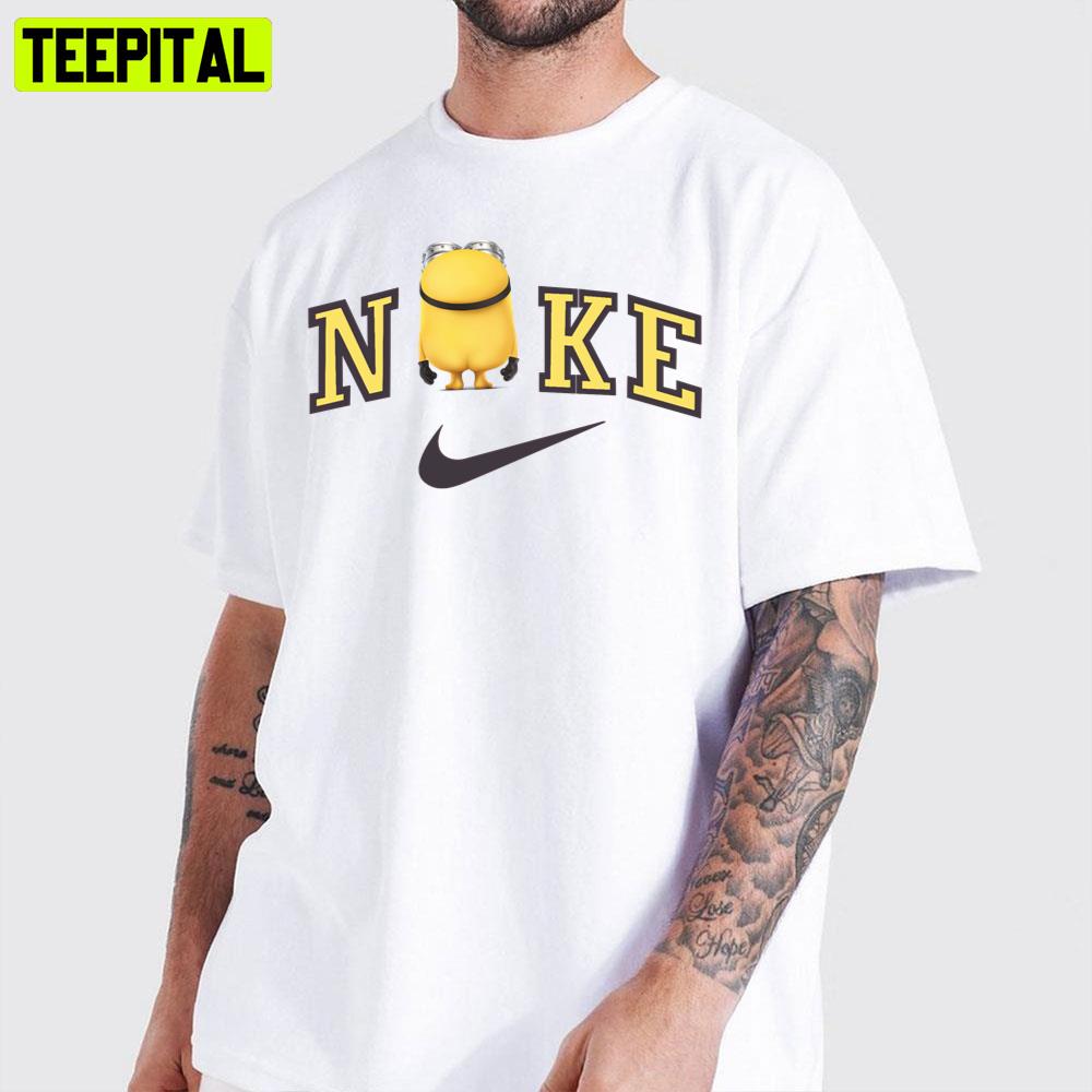 Minion's Butt Nike Minion The Rise Of Gru 2022 Unisex T-Shirt Minion's Butt Nike Minion The Rise Of Gru 2022 Unisex T-Shirt
