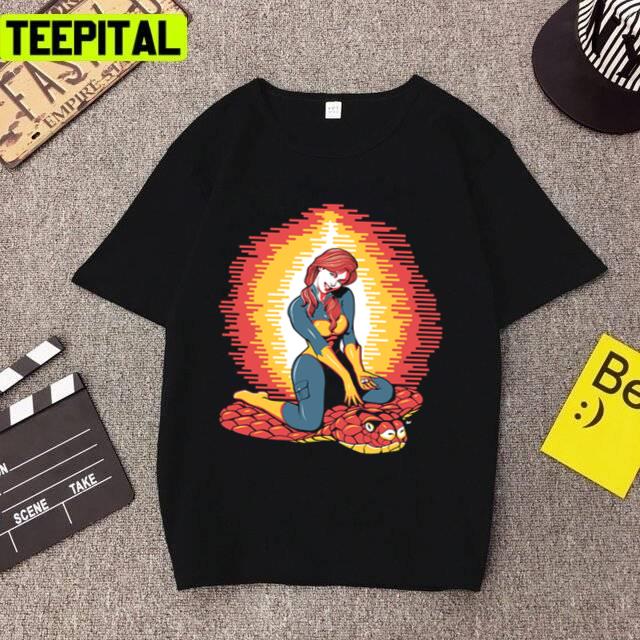 A Real American Pinup Colored Design Unsex T-Shirt A Real American Pinup Colored Design Unsex T-Shirt
