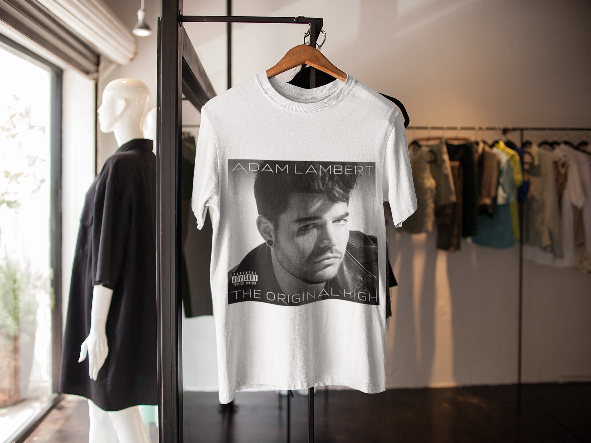 Adam Lambert Rebon Glamily Glam The Original High Queenbert American T-Shirt Adam Lambert Rebon Glamily Glam The Original High Queenbert American T-Shirt