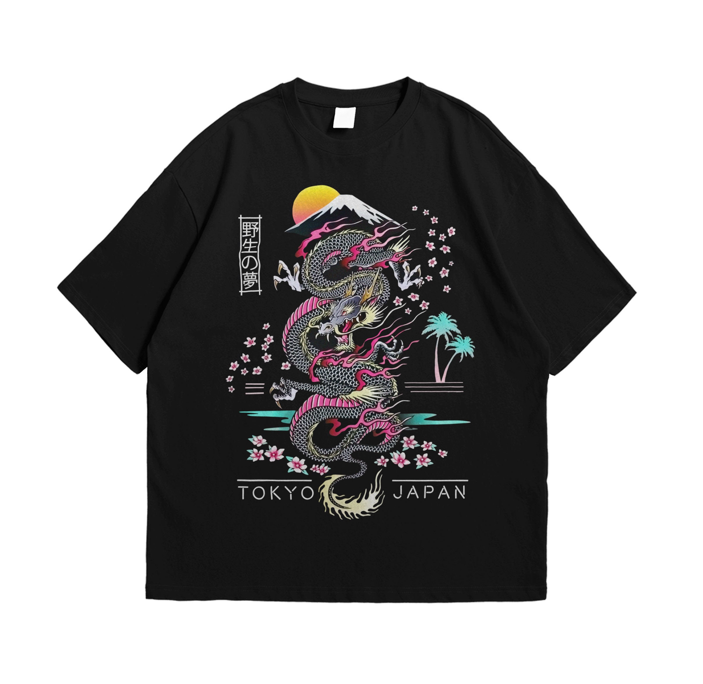 Aesthetic Dragon Urban Artwork Graphic Unisex T-Shirt Aesthetic Dragon Urban Artwork Graphic Unisex T-Shirt
