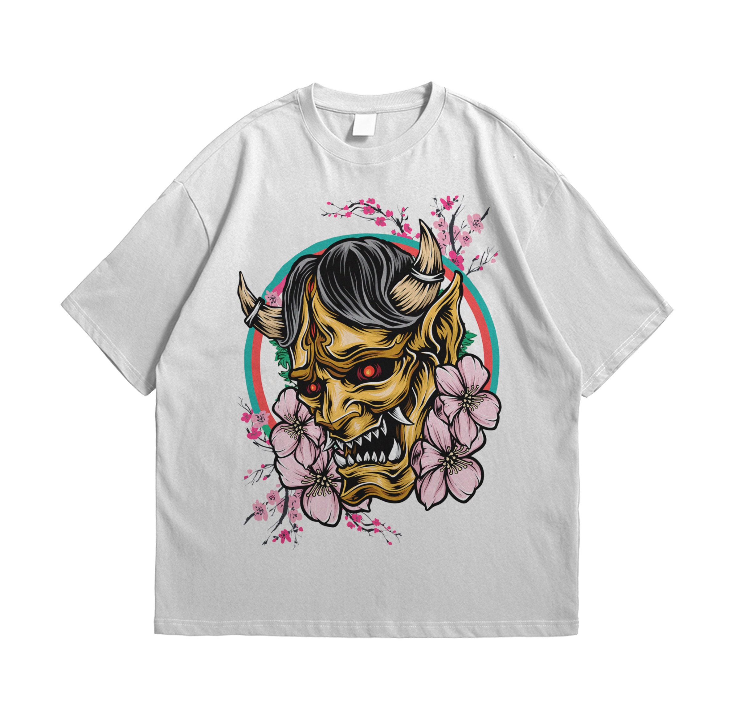 Aesthetic Illustration Oni Japanese Urban Unisex T-Shirt Aesthetic Illustration Oni Japanese Urban Unisex T-Shirt