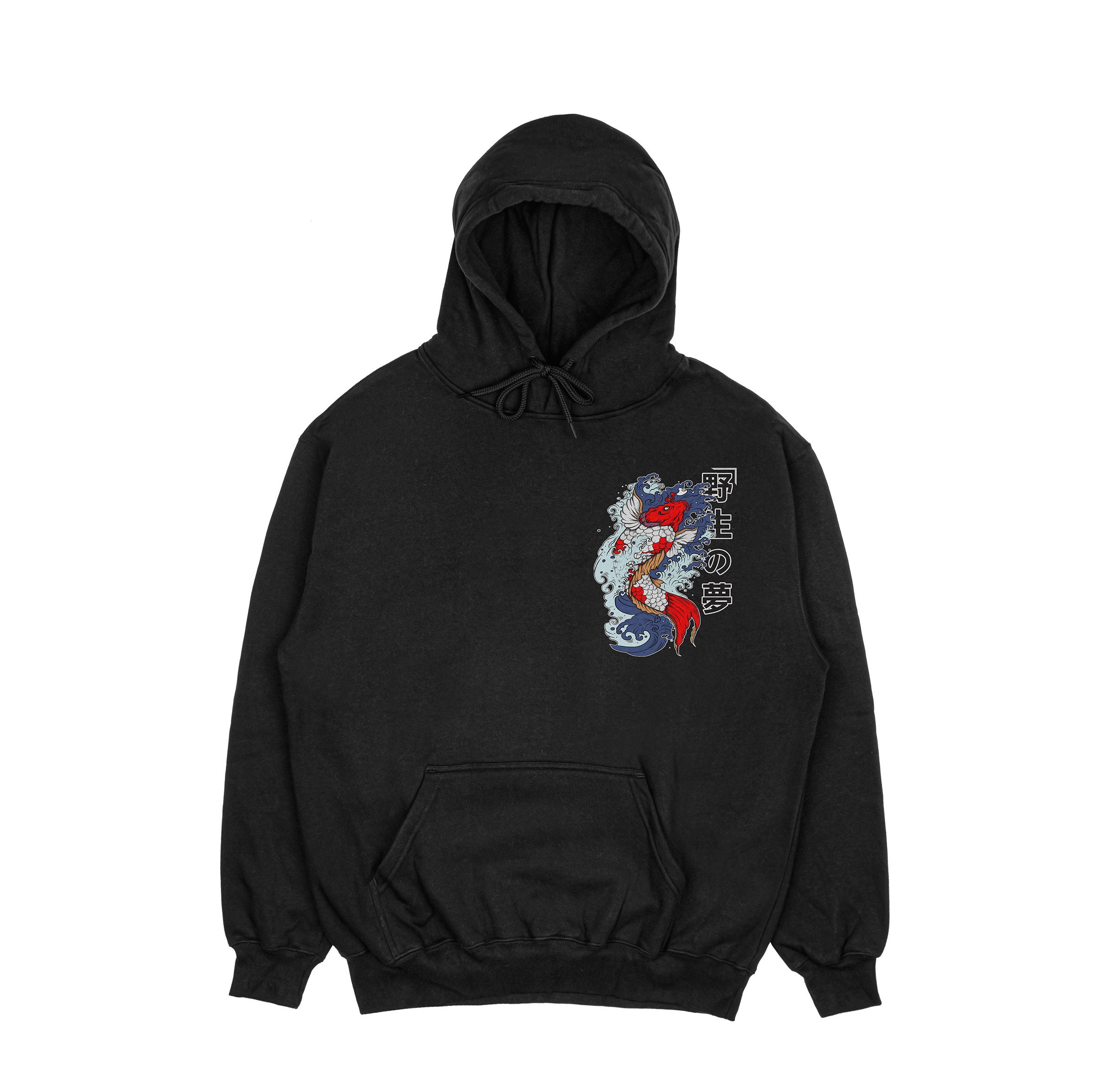 Aesthetic Koi Fish Japanese Harajuku Graphic Pullover Hoodie Aesthetic Koi Fish Japanese Harajuku Graphic Pullover Hoodie