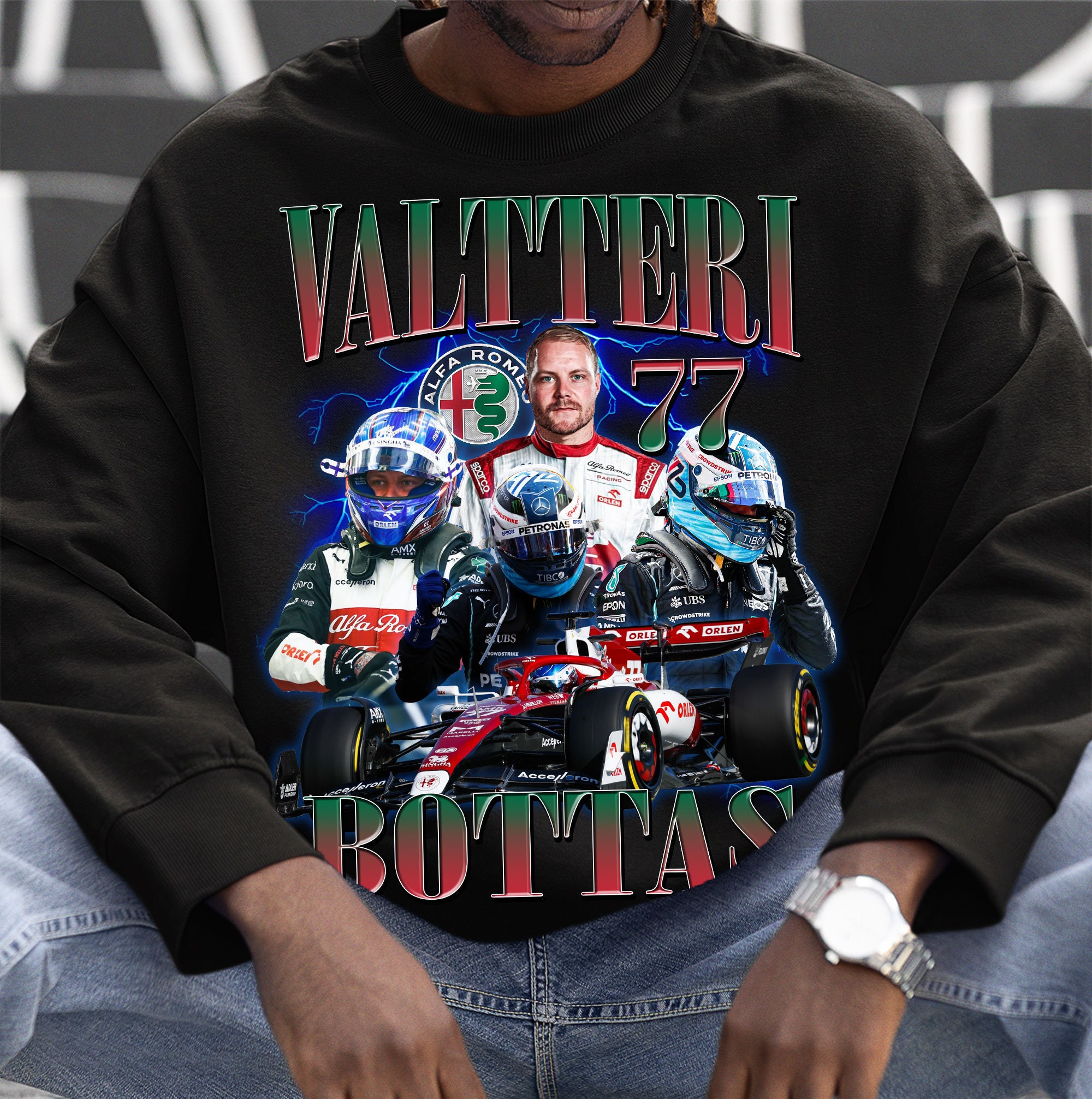 Alfa Romeo Valtteri Bottas 77 Driver Championship Nascar Racing Formula 1 F1 Shirt Alfa Romeo Valtteri Bottas 77 Driver Championship Nascar Racing Formula 1 F1 Shirt