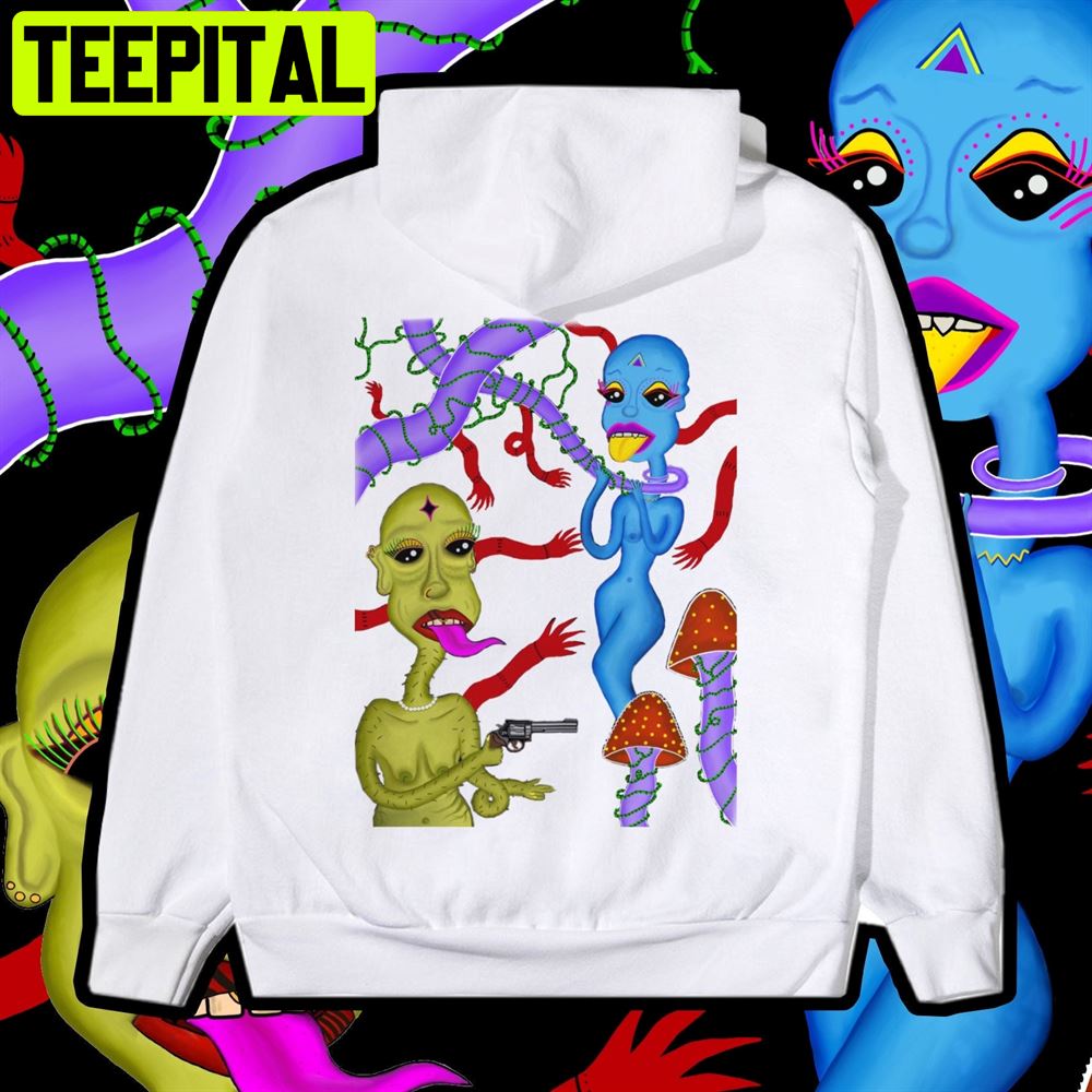 Alien Edgy Art Unisex Hoodie Alien Edgy Art Unisex Hoodie