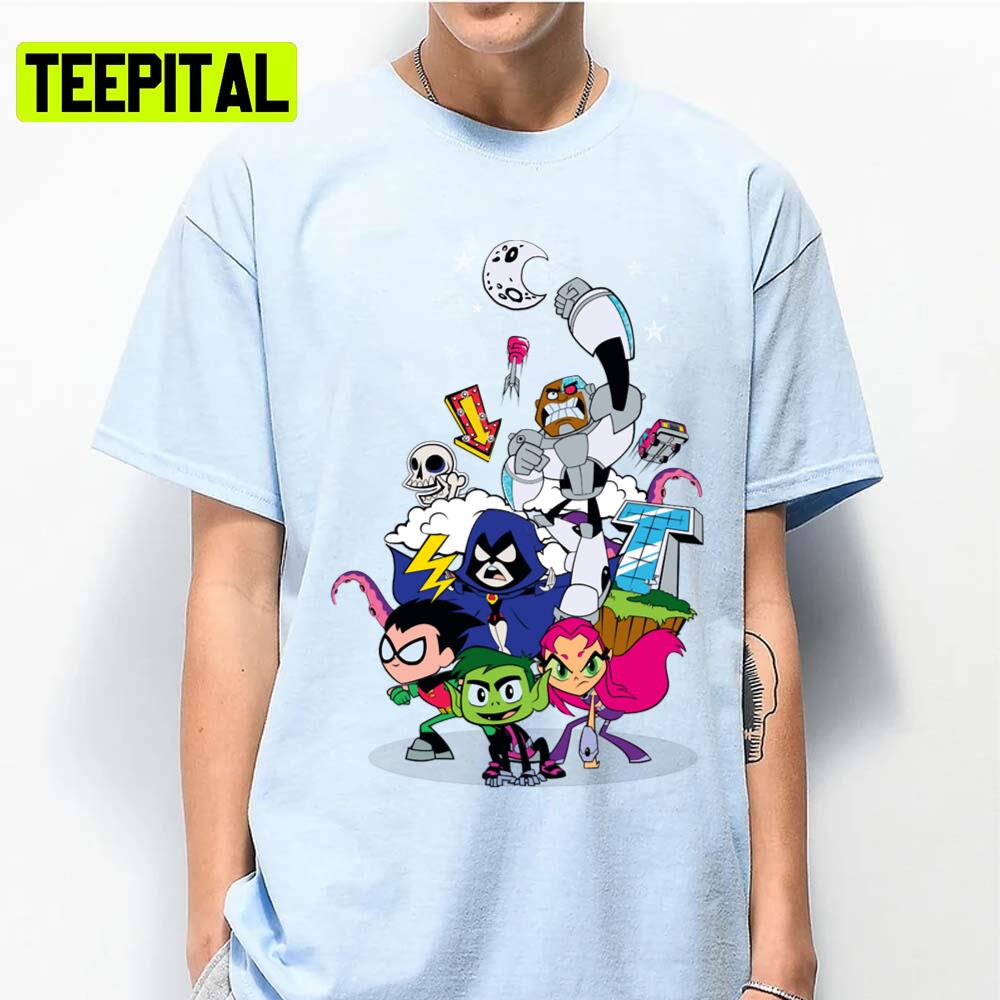 All Characters In Teen Titans Go Unisex T-Shirt All Characters In Teen Titans Go Unisex T-Shirt
