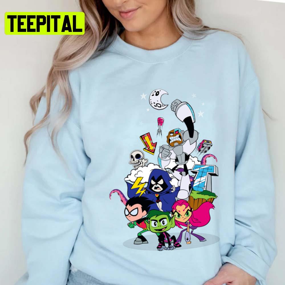 All Characters In Teen Titans Go Unisex T-Shirt All Characters In Teen Titans Go Unisex T-Shirt