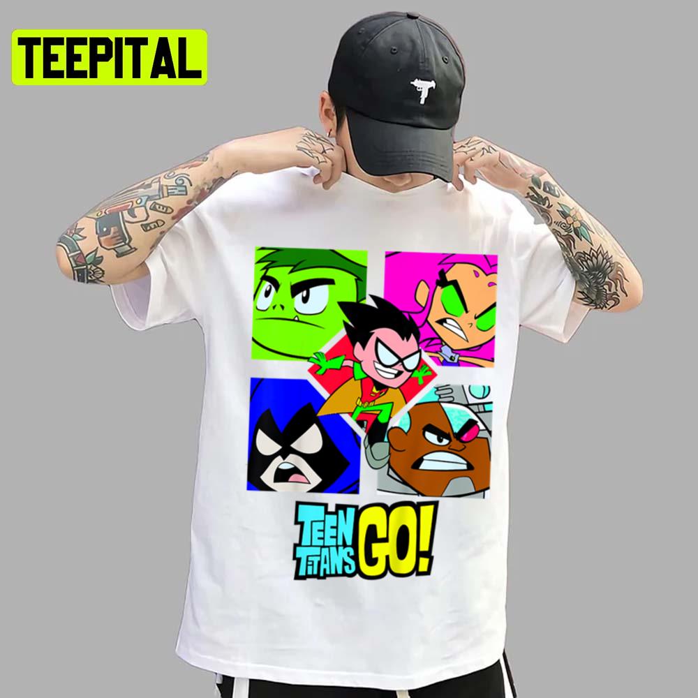 All Characters Teen Titans Go Unisex T-Shirt All Characters Teen Titans Go Unisex T-Shirt