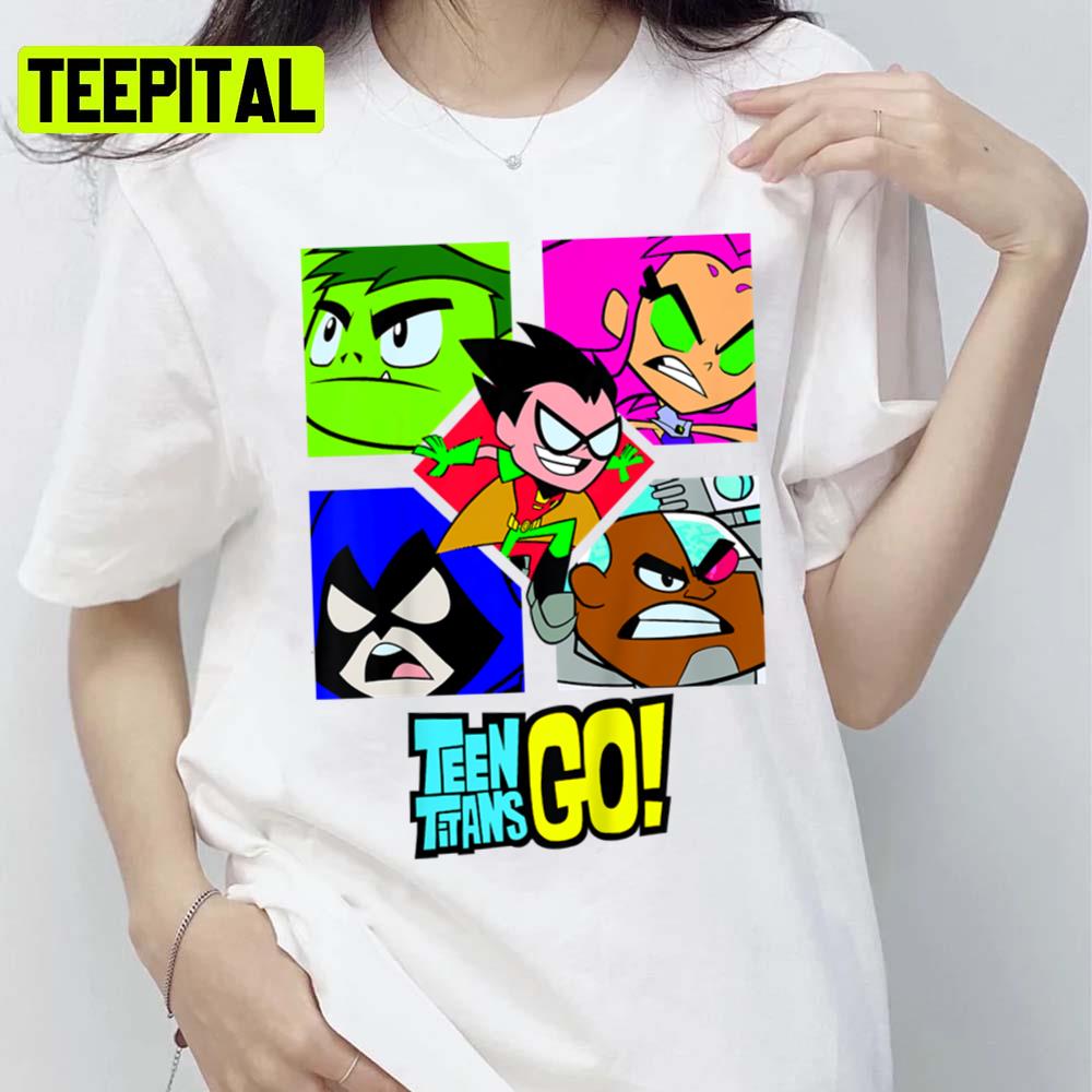 All Characters Teen Titans Go Unisex T-Shirt All Characters Teen Titans Go Unisex T-Shirt