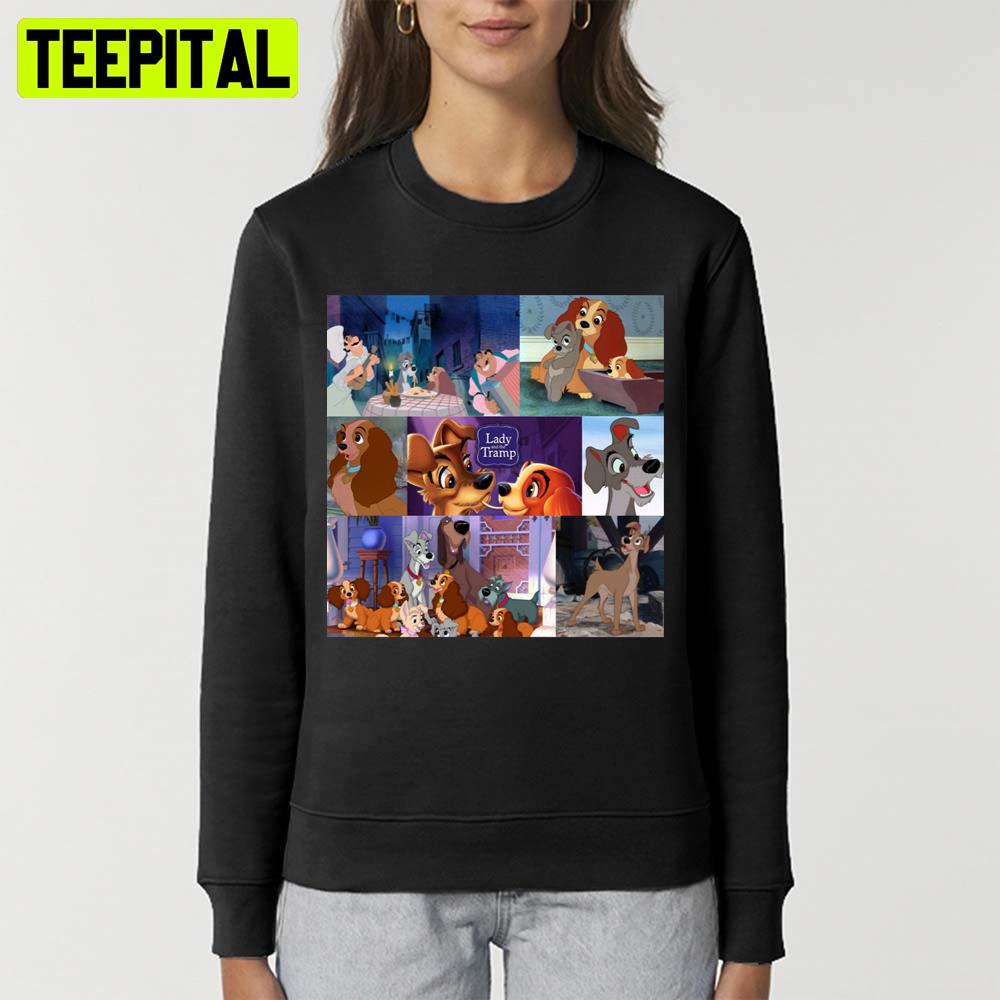 All Iconic Moments Lady And The Tramp Unisex T-Shirt All Iconic Moments Lady And The Tramp Unisex T-Shirt