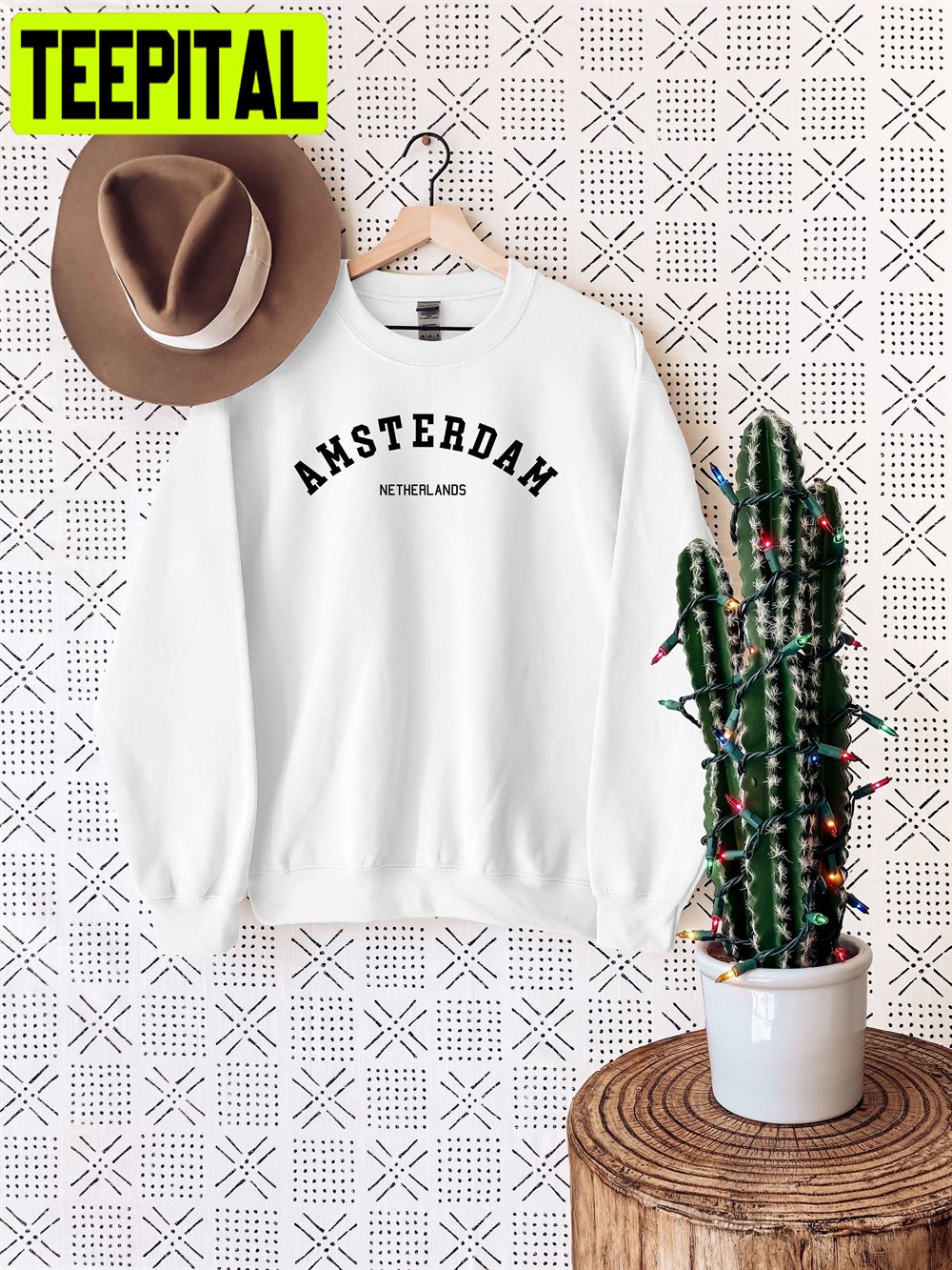 Amsterdam Vintage Art Unisex Sweatshirt Amsterdam Vintage Art Unisex Sweatshirt