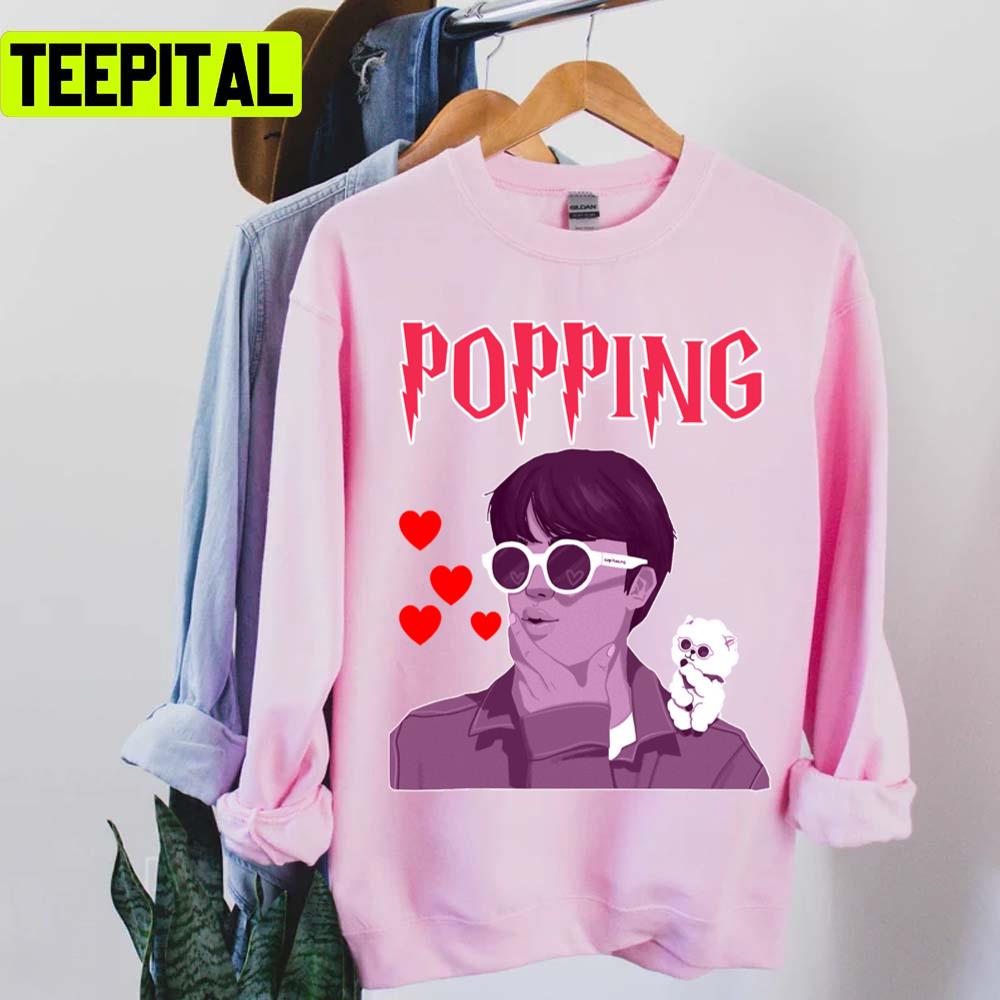 Animated Portrait Inspired Hy Jin Popping Unisex T-Shirt Animated Portrait Inspired Hy Jin Popping Unisex T-Shirt