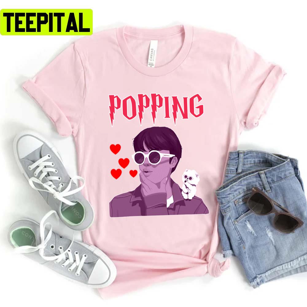 Animated Portrait Inspired Hy Jin Popping Unisex T-Shirt Animated Portrait Inspired Hy Jin Popping Unisex T-Shirt