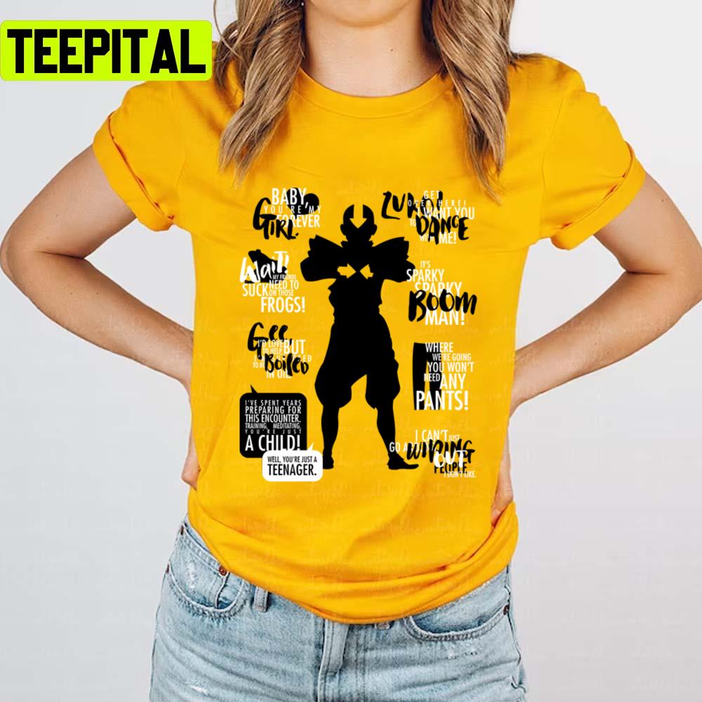 Atla Aang Quotes Avatar The Last Airbender Unisex T-Shirt Atla Aang Quotes Avatar The Last Airbender Unisex T-Shirt