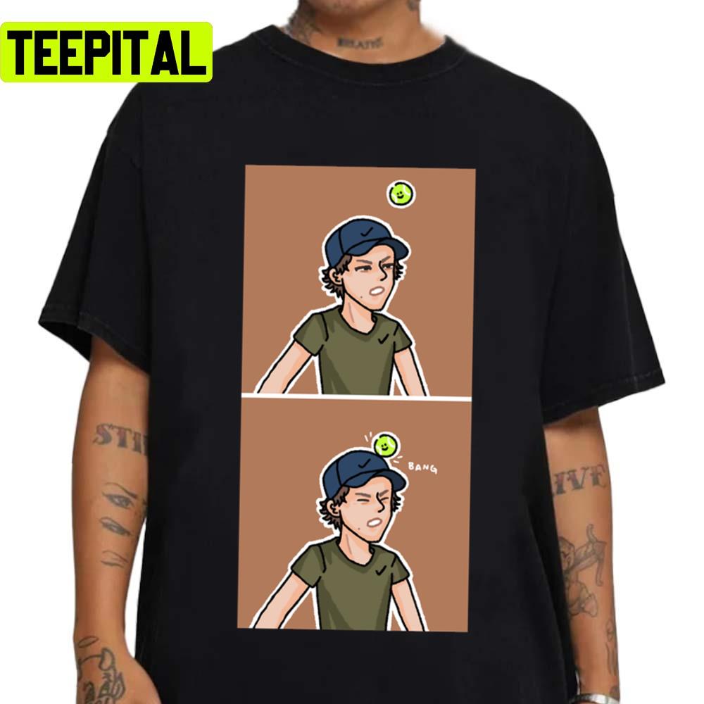 Bang Premium Scoop Jannik Sinner Unisex T-Shirt Bang Premium Scoop Jannik Sinner Unisex T-Shirt