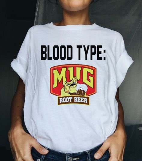 Beer Soda Pop Drink Logo Funny Blood Type Parody Pit Bull Unisex T-Shirt Beer Soda Pop Drink Logo Funny Blood Type Parody Pit Bull Unisex T-Shirt