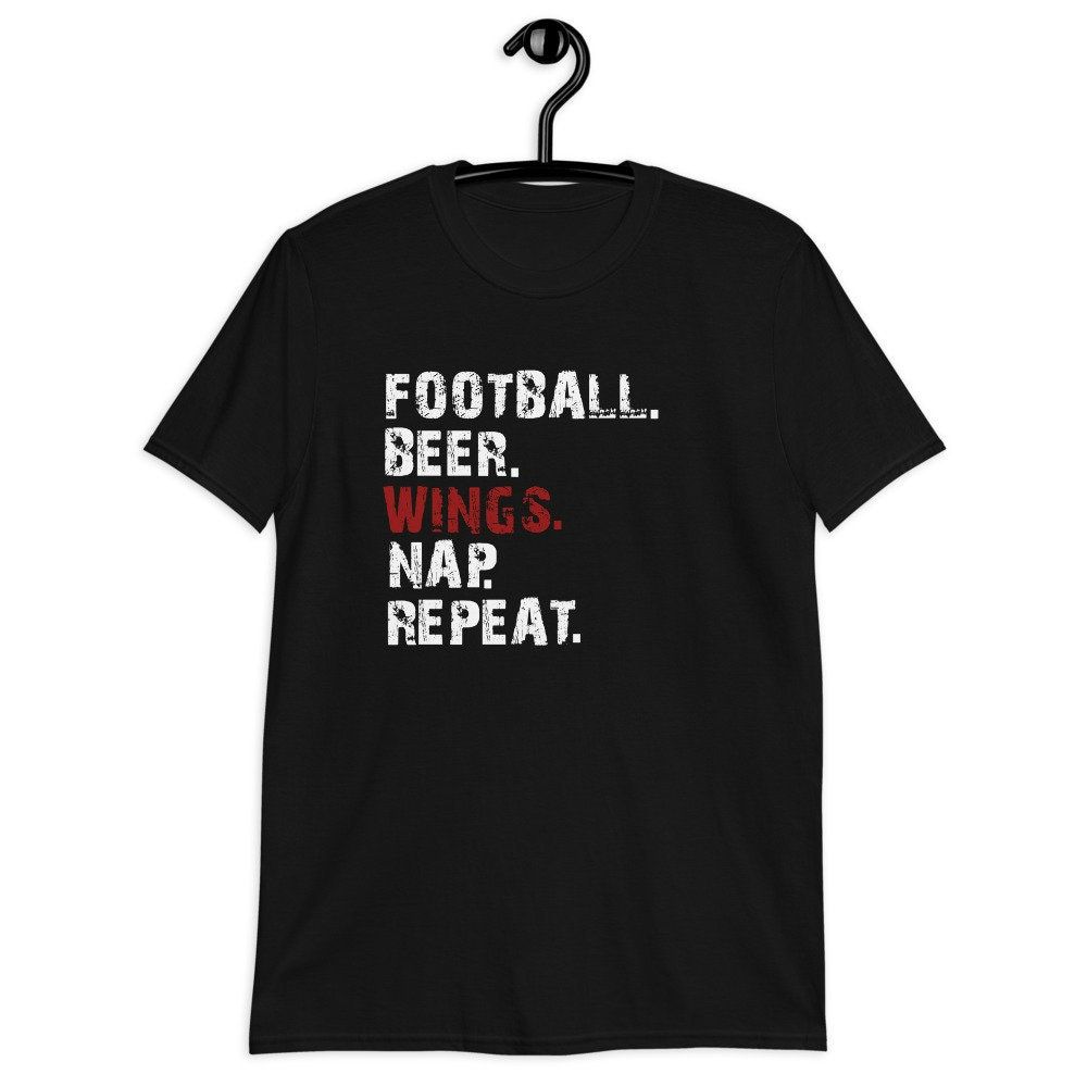 Beer Wings Nap Repeat Unisex T-Shirt Beer Wings Nap Repeat Unisex T-Shirt