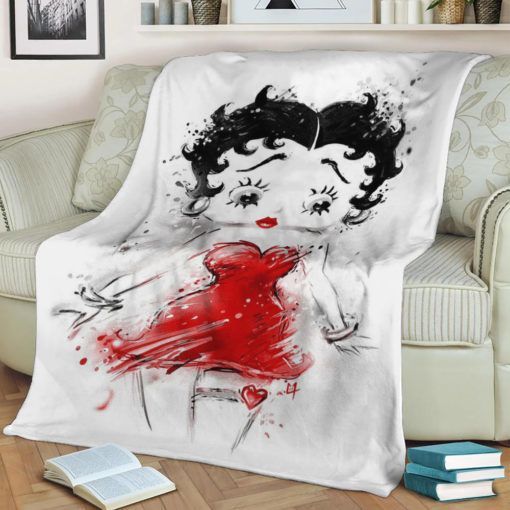 Betty Boop Shades Fleece Blanket Throw Blanket Gift Betty Boop Shades Fleece Blanket Throw Blanket Gift