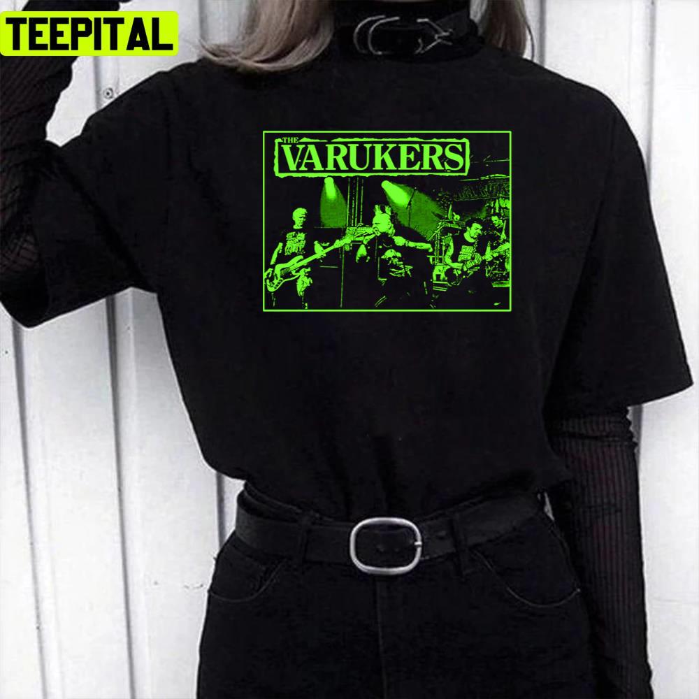 Black And Green Art The Varukers Unisex T-Shirt Black And Green Art The Varukers Unisex T-Shirt