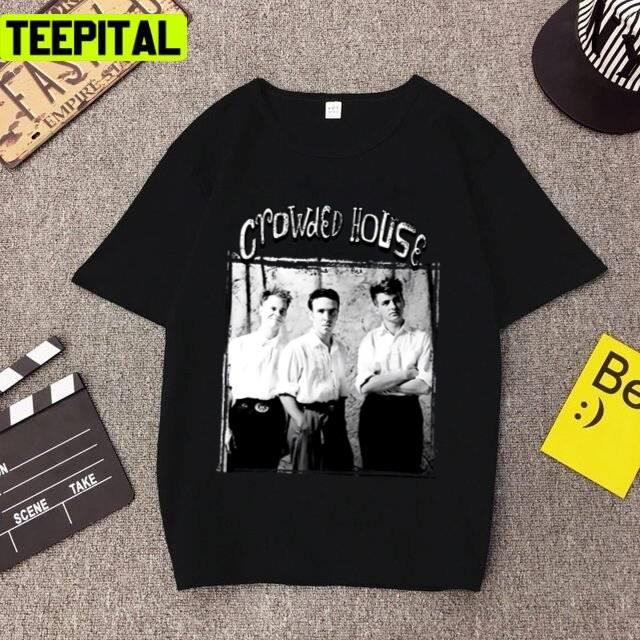 Black And White Art Crowded House Unisex T-Shirt Black And White Art Crowded House Unisex T-Shirt