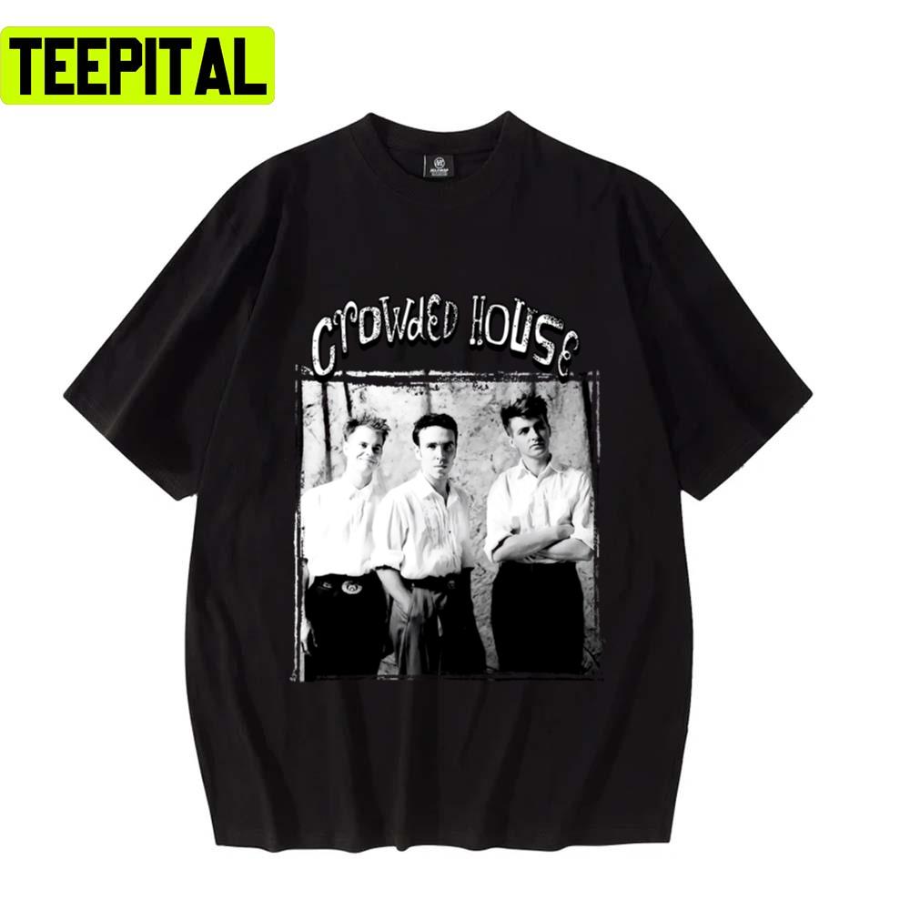 Black And White Art Crowded House Unisex T-Shirt Black And White Art Crowded House Unisex T-Shirt