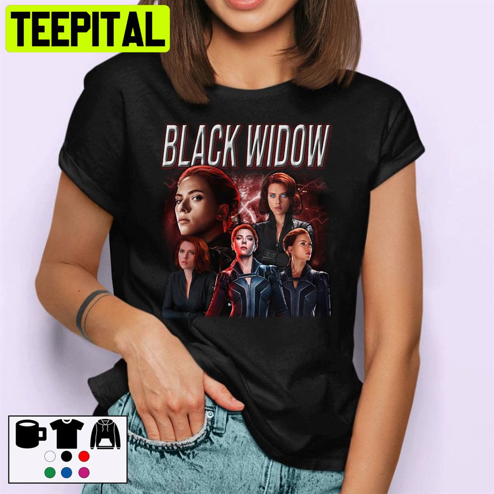 Black Widow Superheroes Marvel Unisex T-Shirt Black Widow Superheroes Marvel Unisex T-Shirt