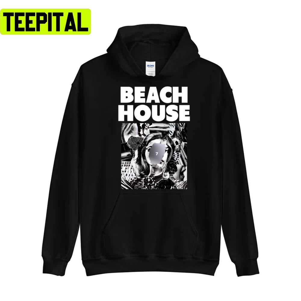 Blackk And White Colors Art Beach House Unisex T-Shirt Blackk And White Colors Art Beach House Unisex T-Shirt