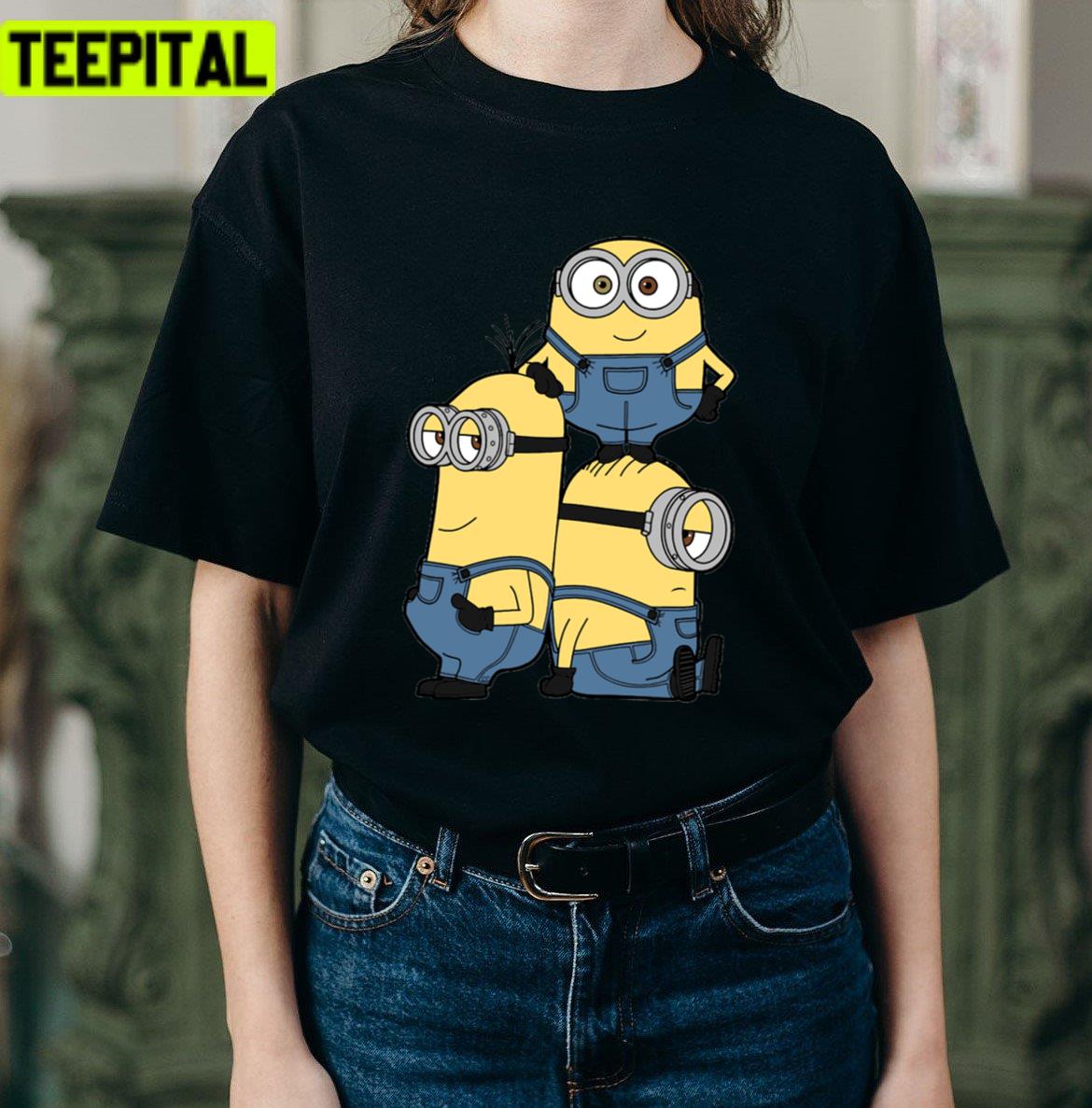 Bob Kevin And Stuart Minions The Rise Of Gru Unisex T-Shirt Bob Kevin And Stuart Minions The Rise Of Gru Unisex T-Shirt