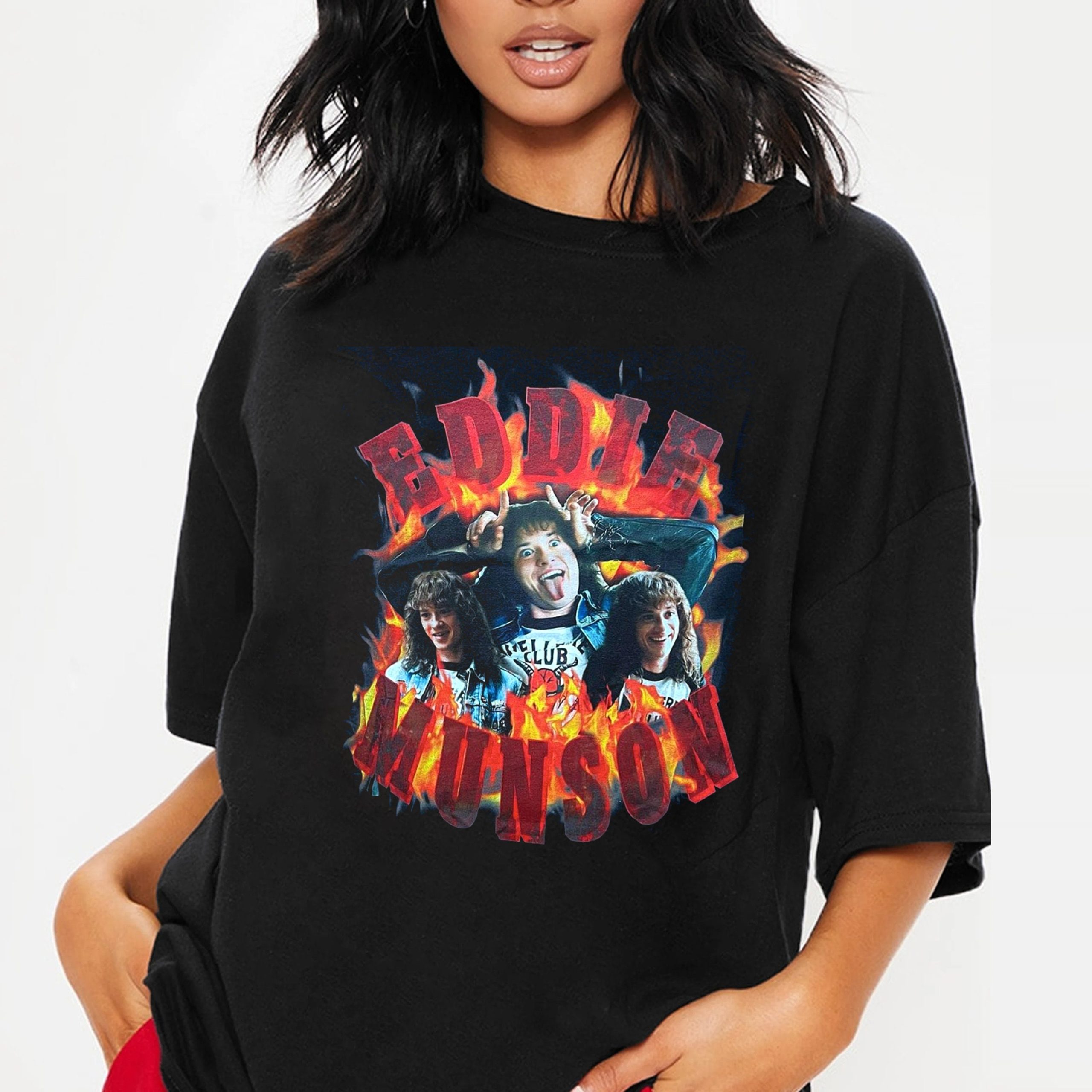 Bootleg 90s Inspired Vintage St4 Or Tank Top Eddie Munson Stranger Things Unisex T-Shirt Bootleg 90s Inspired Vintage St4 Or Tank Top Eddie Munson Stranger Things Unisex T-Shirt