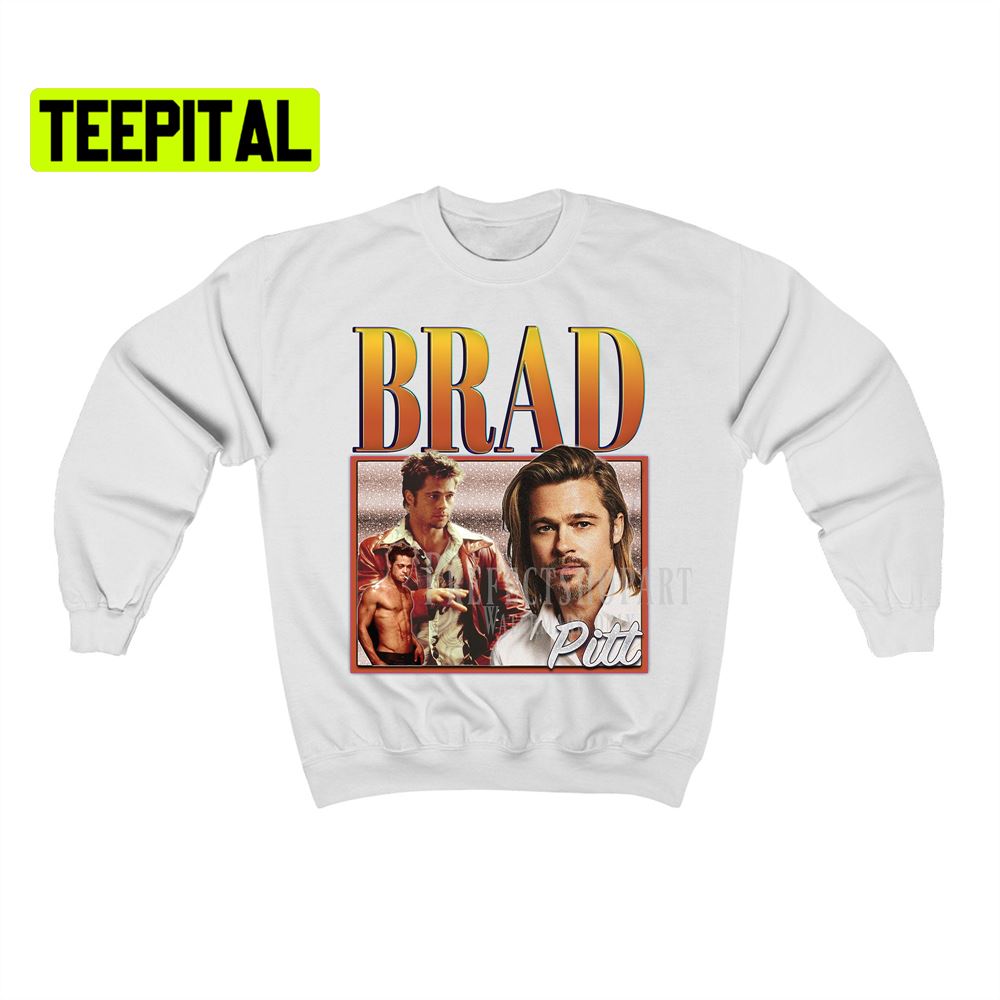 Brad Pitt Retro Vintage Art Unisex Sweatshirt Brad Pitt Retro Vintage Art Unisex Sweatshirt