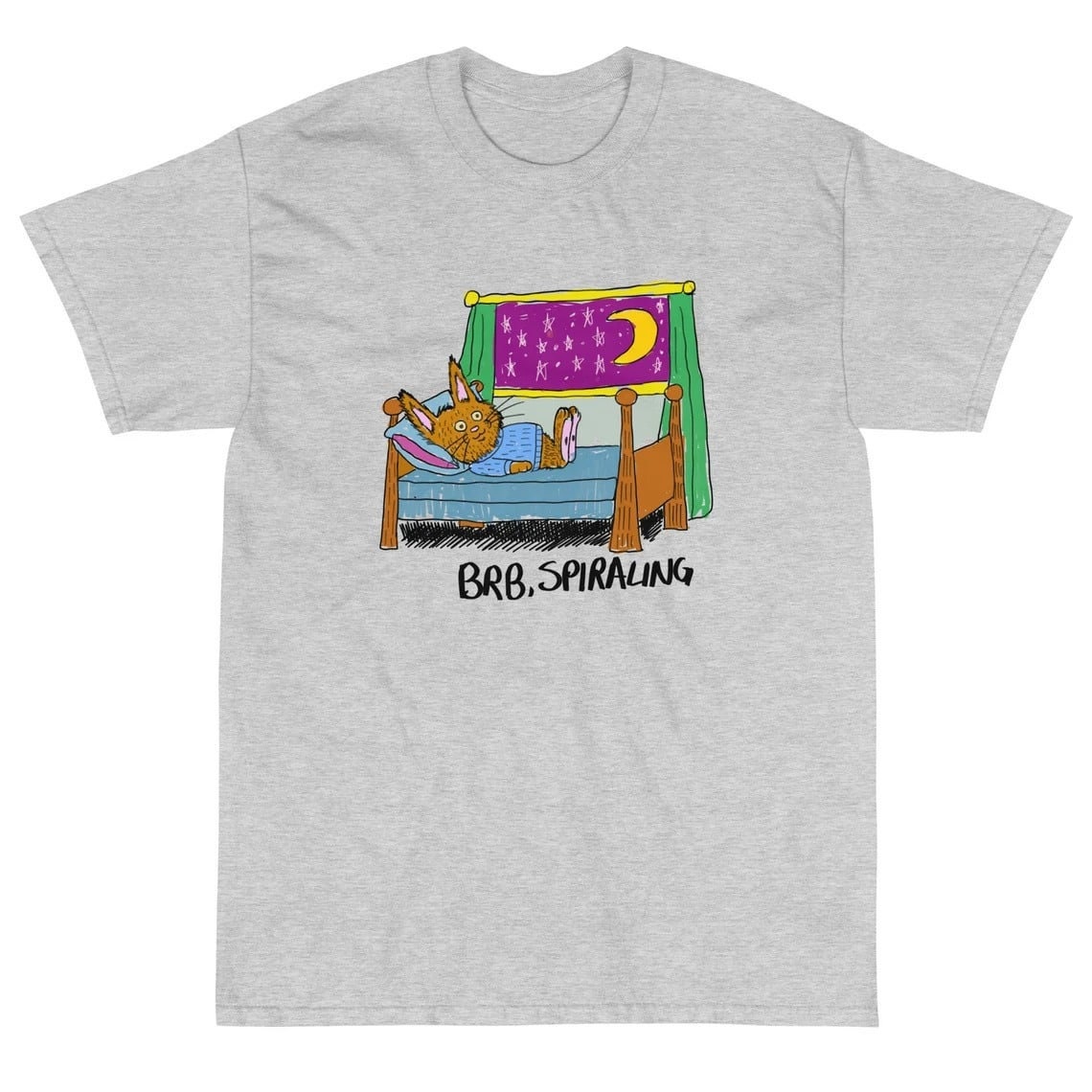 Brb Spiraling Rabbit Brb Spiraling Unisex T-Shirt Brb Spiraling Rabbit Brb Spiraling Unisex T-Shirt