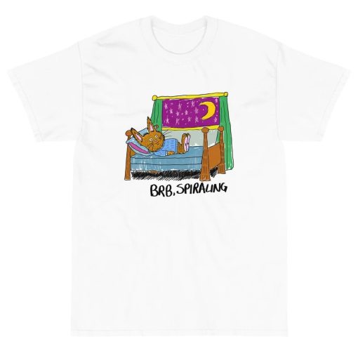 Brb Spiraling Rabbit Brb Spiraling Unisex T-Shirt