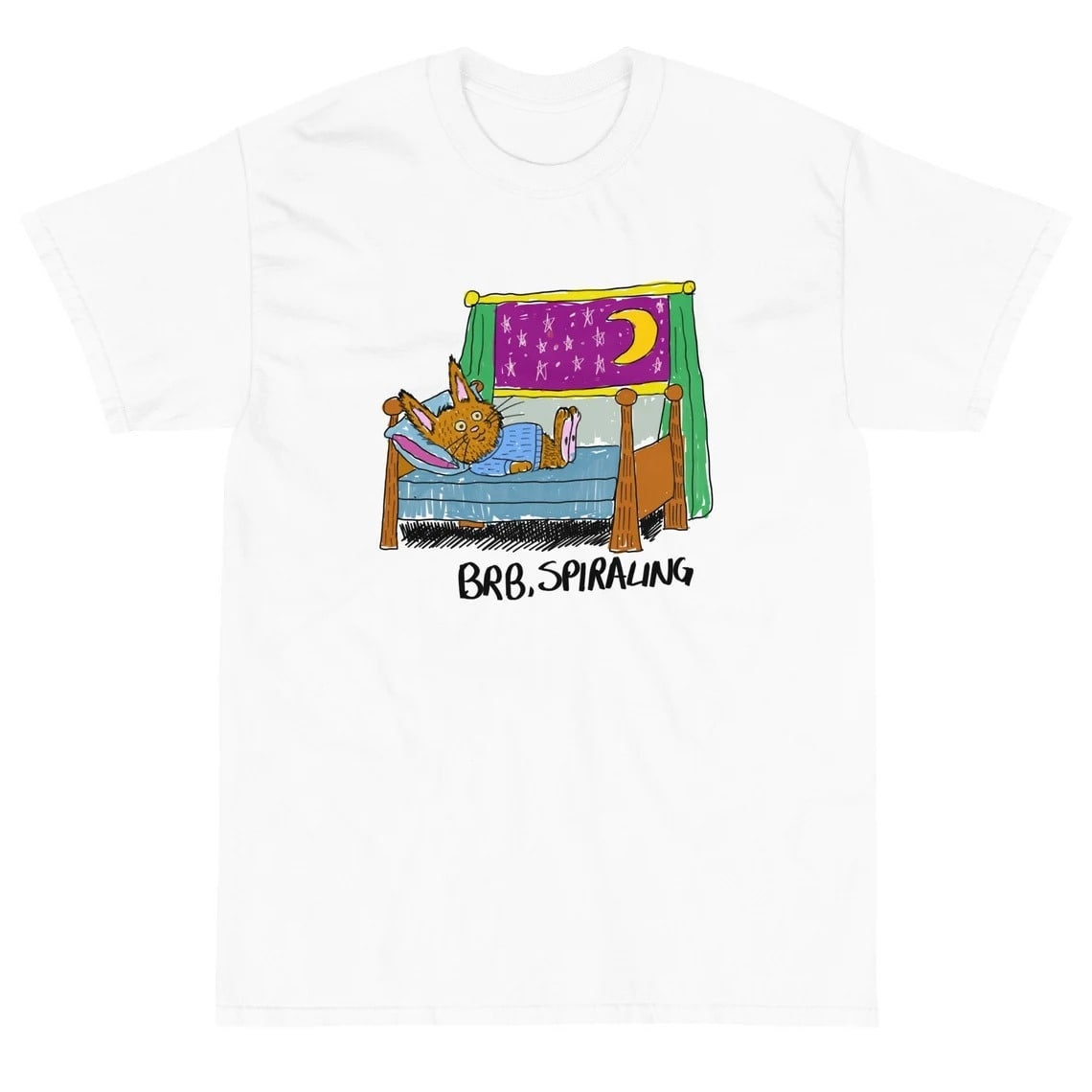 Brb Spiraling Rabbit Brb Spiraling Unisex T-Shirt Brb Spiraling Rabbit Brb Spiraling Unisex T-Shirt