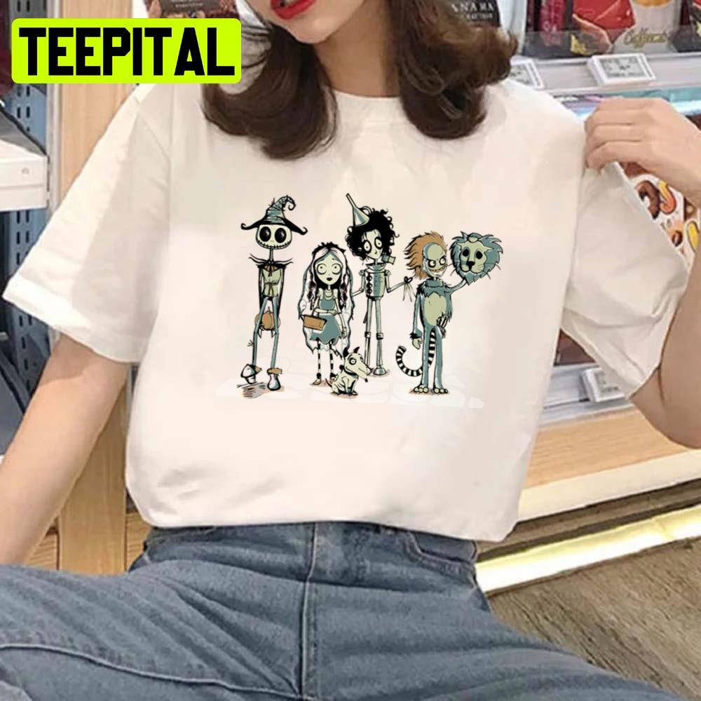 Burtons Of Oz Corpse Bride Characters Unisex T-Shirt Burtons Of Oz Corpse Bride Characters Unisex T-Shirt