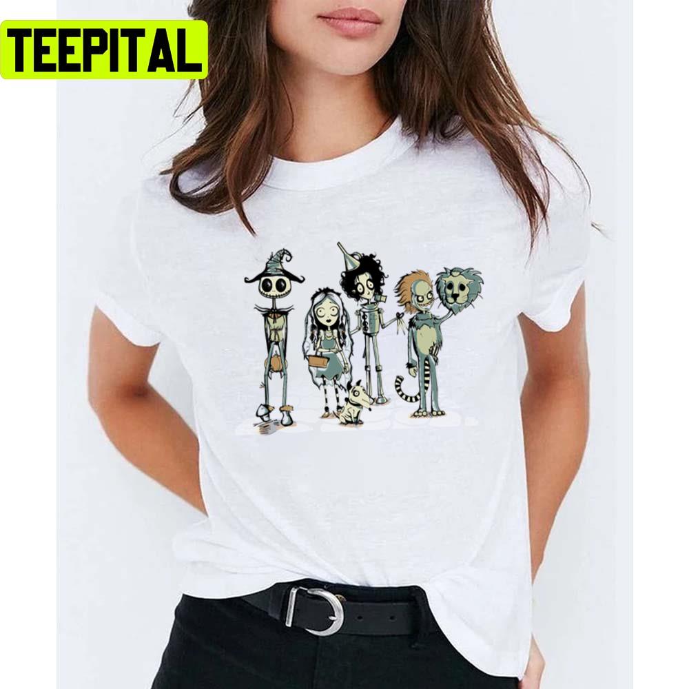 Burtons Of Oz Corpse Bride Characters Unisex T-Shirt Burtons Of Oz Corpse Bride Characters Unisex T-Shirt