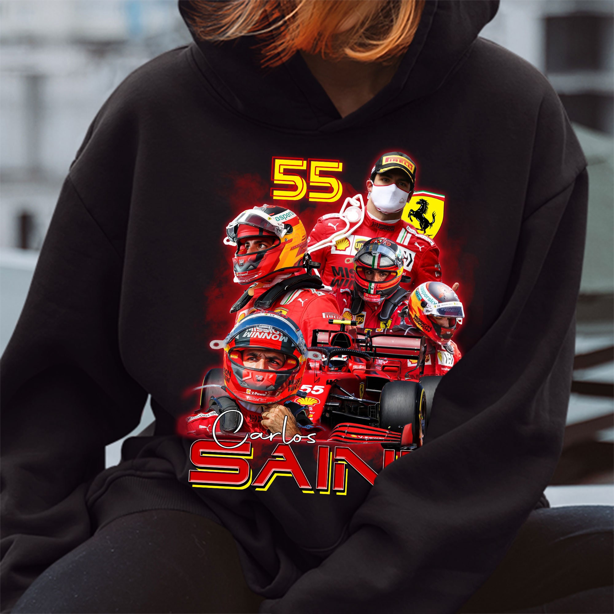 Carlos Sain Ferrari 55 Racer Car Fan Nascar Racing Formula 1 F1 Shirt Carlos Sain Ferrari 55 Racer Car Fan Nascar Racing Formula 1 F1 Shirt