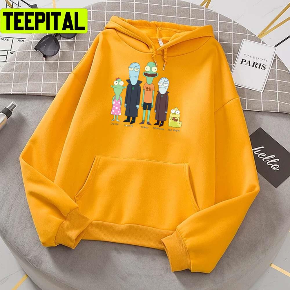 Characters Solar Opposites Graphic Unisex T-Shirt Characters Solar Opposites Graphic Unisex T-Shirt