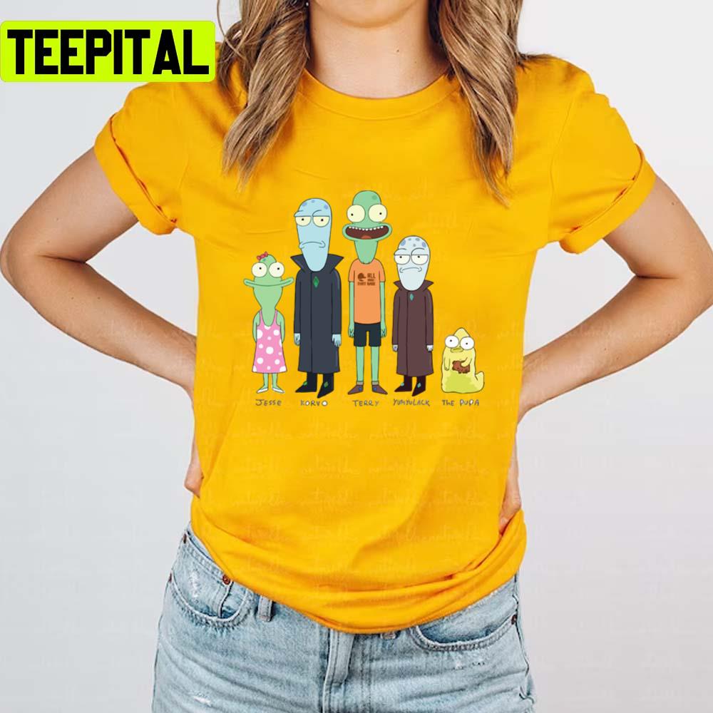 Characters Solar Opposites Graphic Unisex T-Shirt Characters Solar Opposites Graphic Unisex T-Shirt
