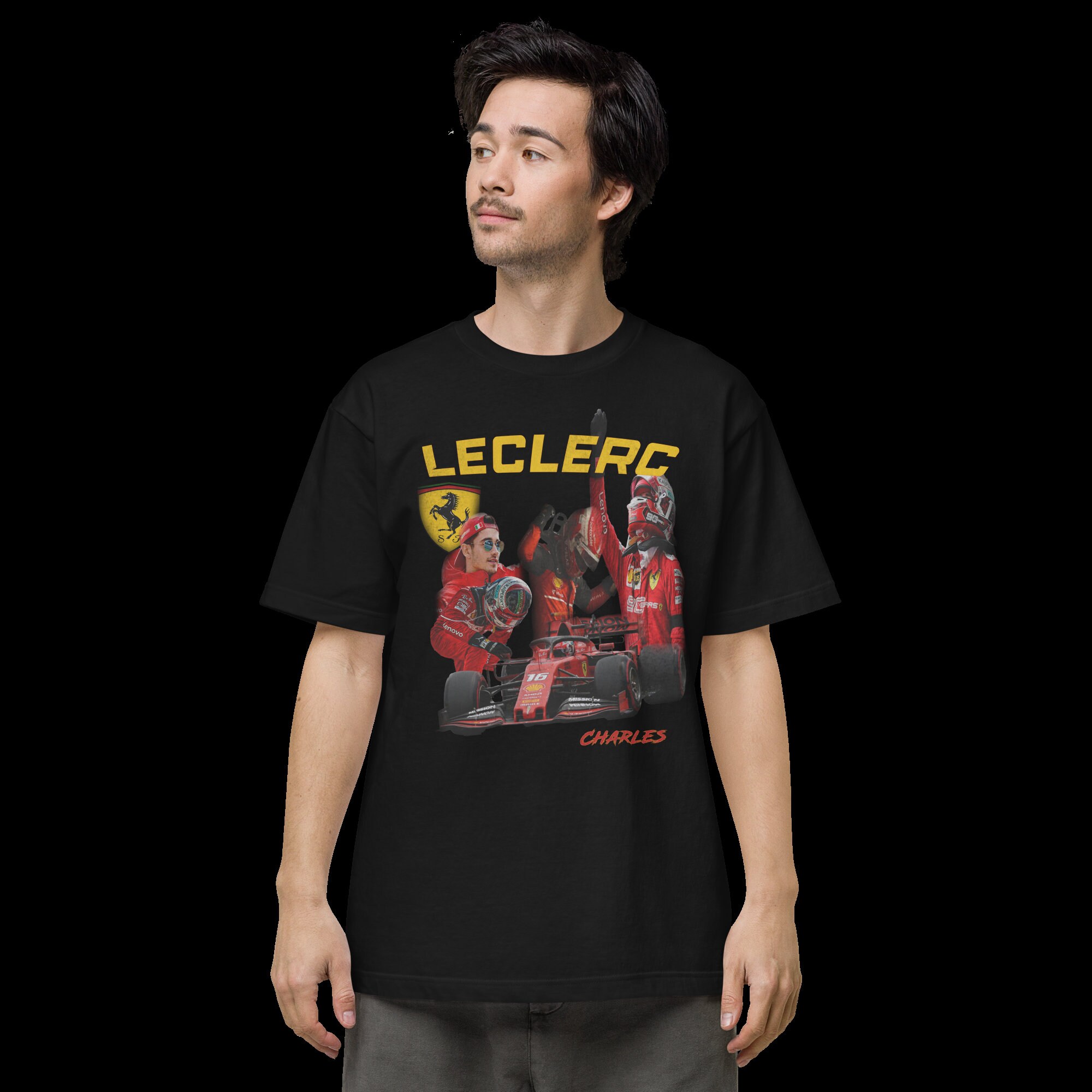 Charles Leclerc Ferrari Racing Formula 1 F1 Champion Unisex T-Shirt Charles Leclerc Ferrari Racing Formula 1 F1 Champion Unisex T-Shirt