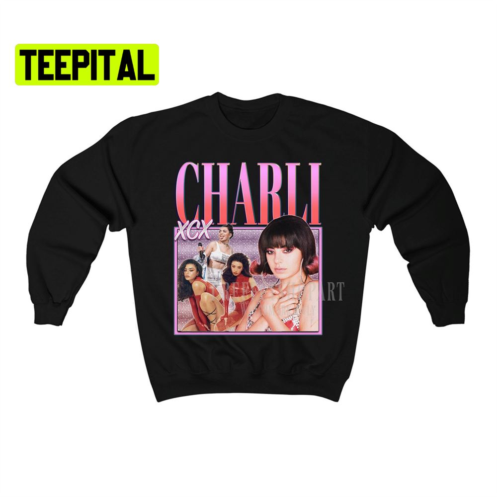 Charli Xcx Retro Vintage Art Unisex Sweatshirt Charli Xcx Retro Vintage Art Unisex Sweatshirt