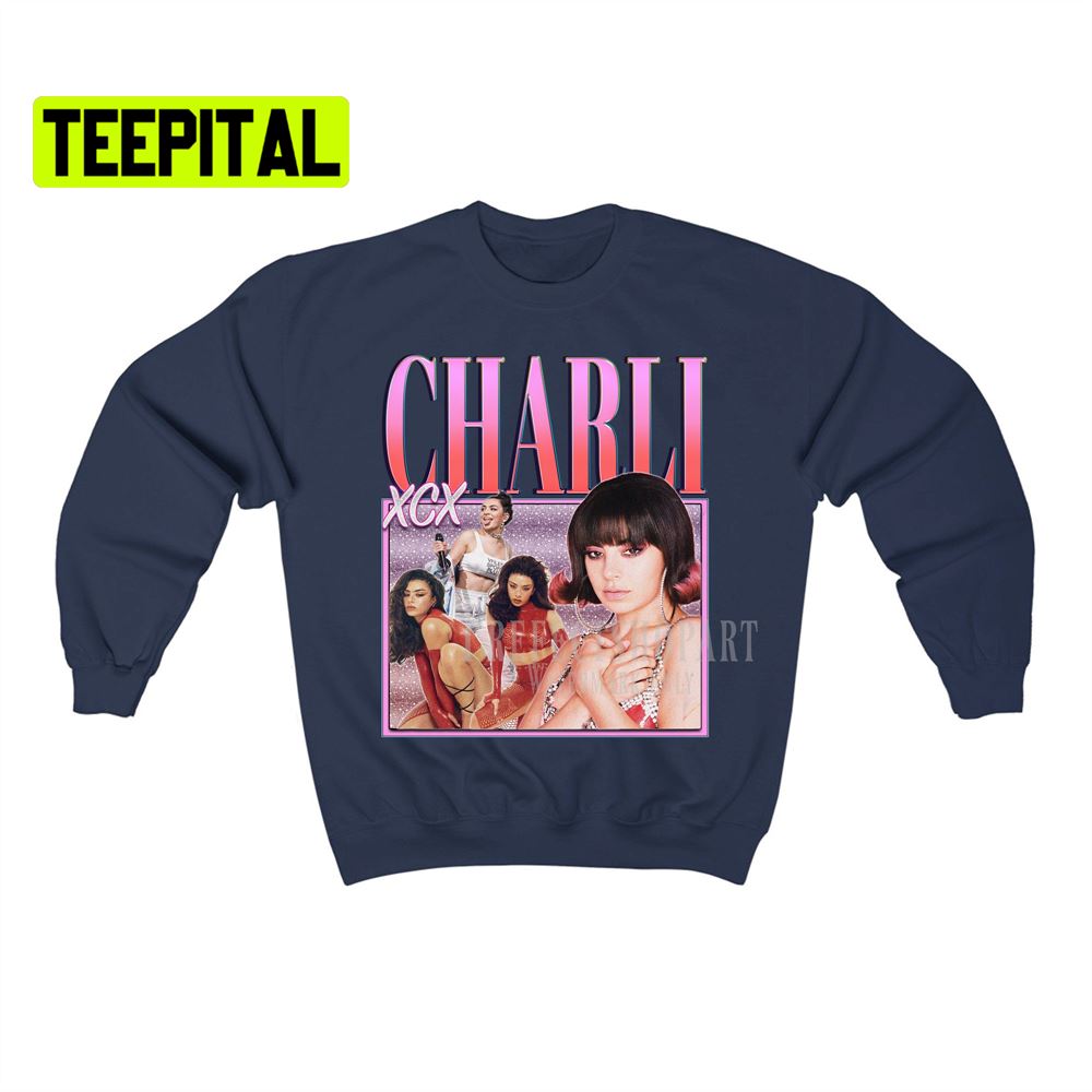Charli Xcx Retro Vintage Art Unisex Sweatshirt Charli Xcx Retro Vintage Art Unisex Sweatshirt