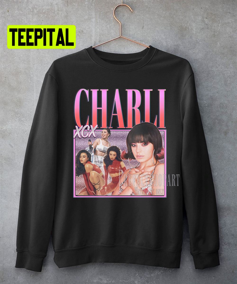 Charli Xcx Retro Vintage Art Unisex Sweatshirt Charli Xcx Retro Vintage Art Unisex Sweatshirt