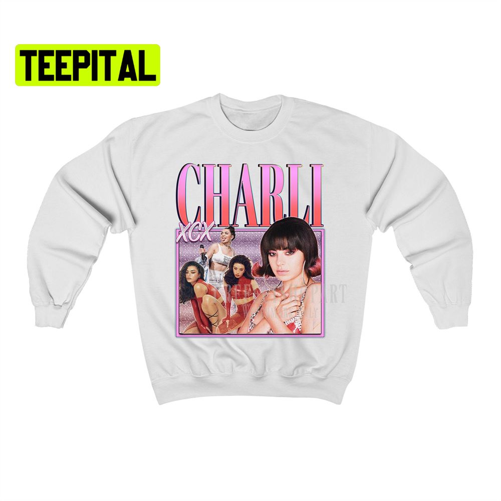 Charli Xcx Retro Vintage Art Unisex Sweatshirt Charli Xcx Retro Vintage Art Unisex Sweatshirt