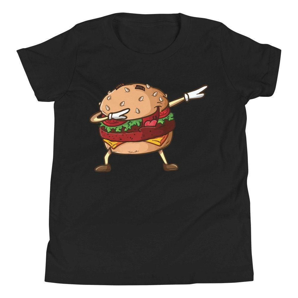 Cheeseburger Dab Pose Dabbing Dance National Burger Day Pun Youth Short Sleeve T-Shirt Cheeseburger Dab Pose Dabbing Dance National Burger Day Pun Youth Short Sleeve T-Shirt