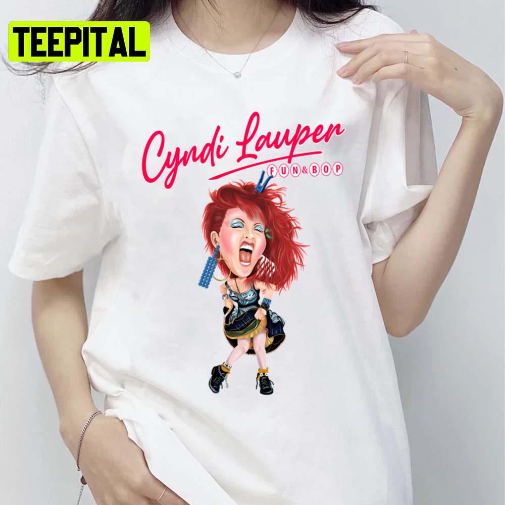 Chibi Art Lover Long Cyndi Lauper Unisex T-Shirt Chibi Art Lover Long Cyndi Lauper Unisex T-Shirt