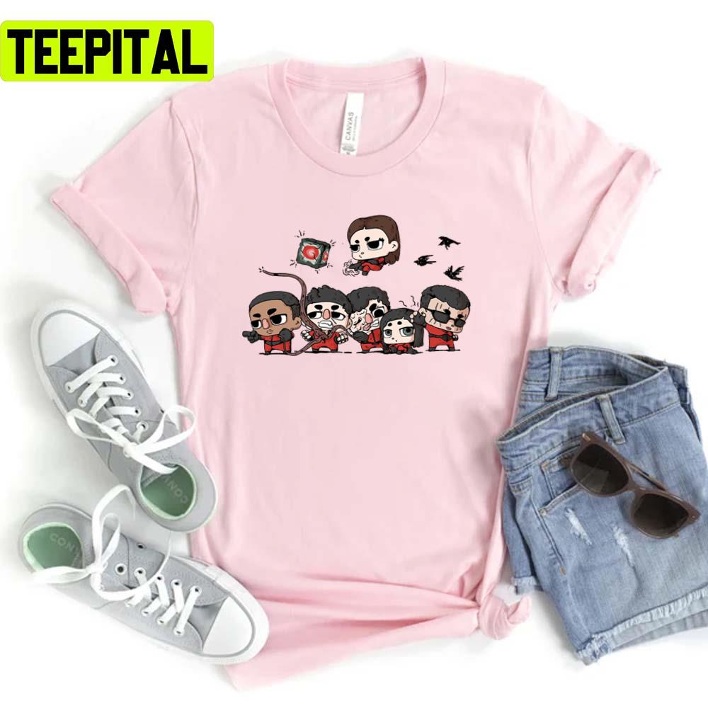 Chibi Members In Umbrella Academy Sparrow Academy Unisex T-Shirt Chibi Members In Umbrella Academy Sparrow Academy Unisex T-Shirt