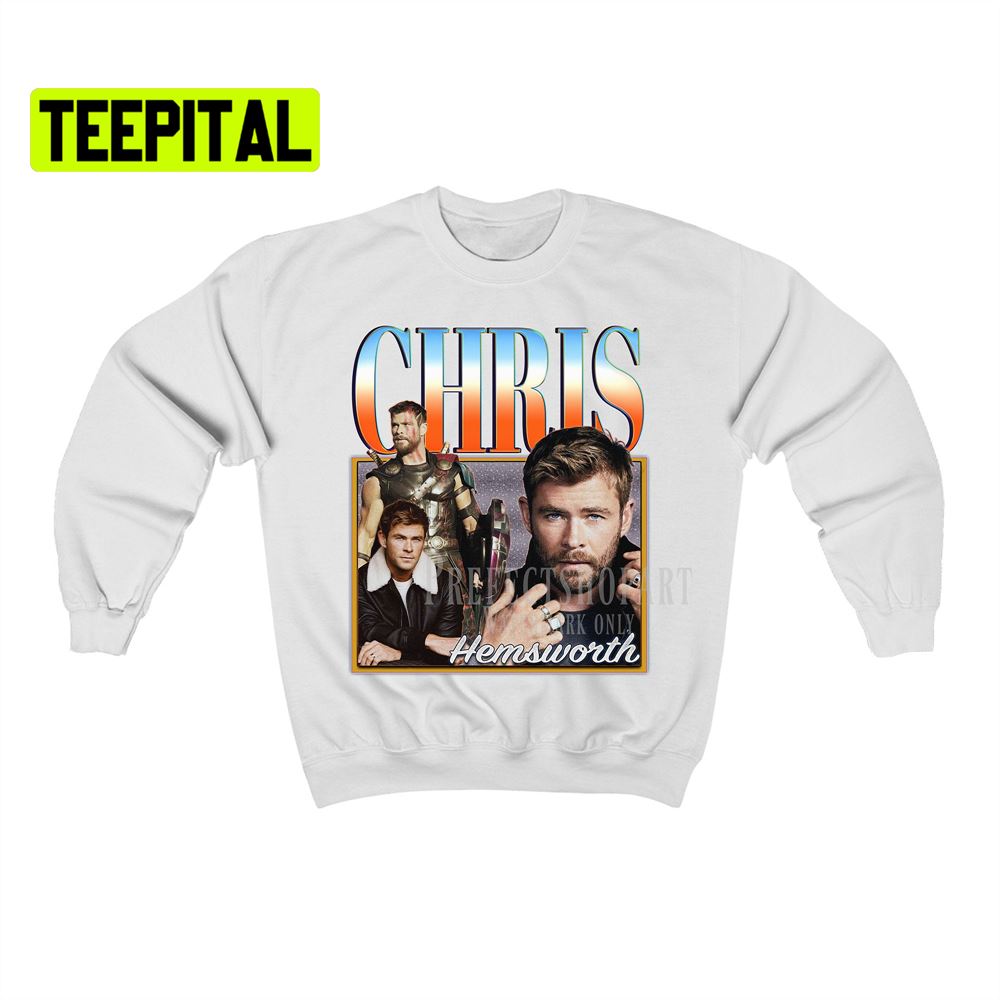 Chris Hemsworth Retro Vintage Art Unisex Sweatshirt Chris Hemsworth Retro Vintage Art Unisex Sweatshirt
